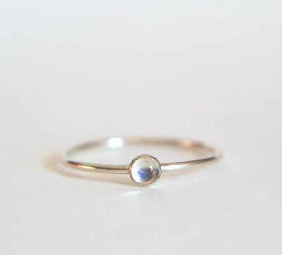 sterling silver moonstone ring