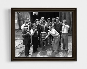 Prohibition Photo, Home Bar Prints Wall Art, Retro Black and White Photo, Prohibition Home Bar Art, Vintage Black and White Photo