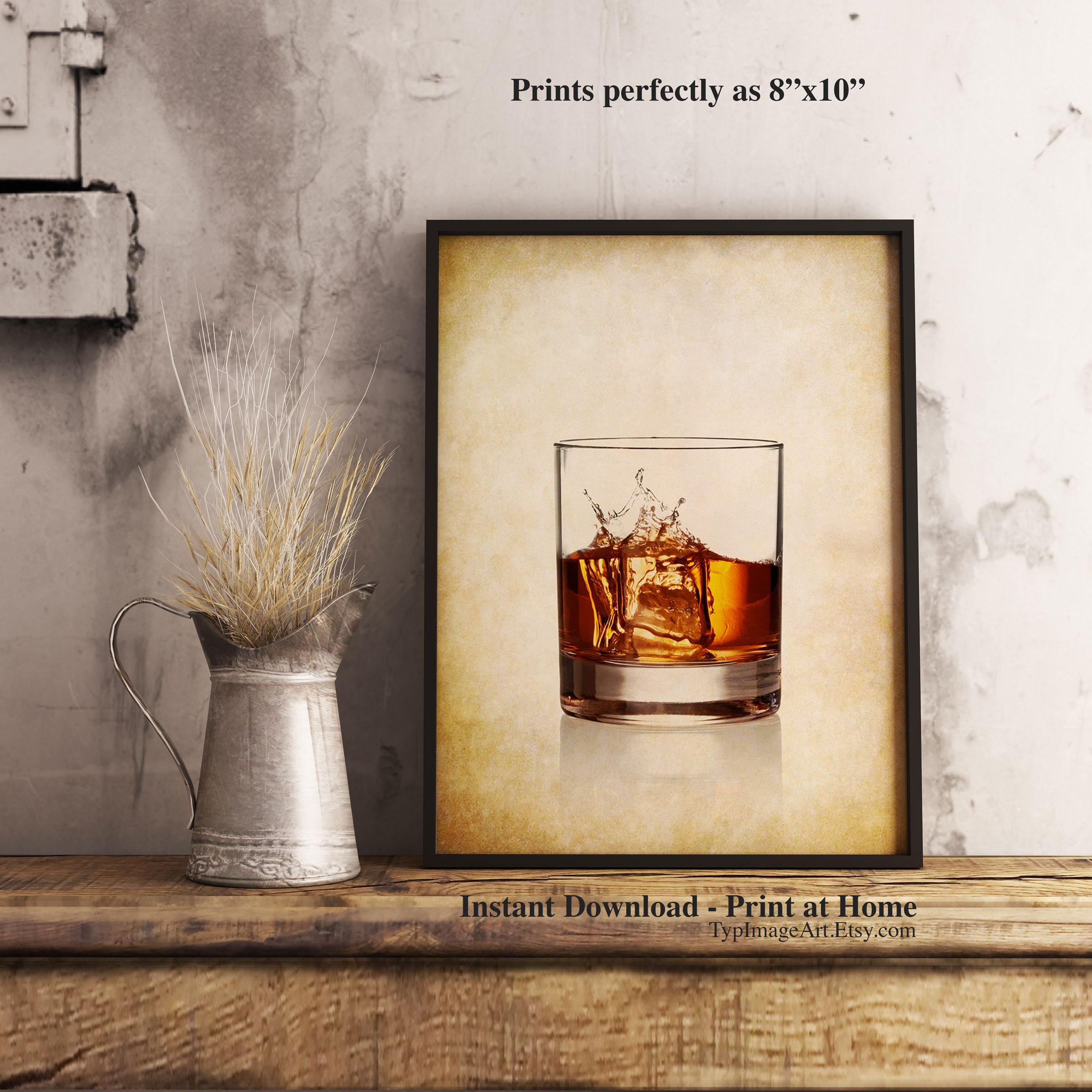 Printable Wall Art Set Whiskey Set Bar Decor Scotch - Etsy