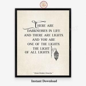 Dracula  Literary Gifts  Gift for Book Lovers  Romantic  Literature Print  Literary Quote Art  Book Art, Horror Poster