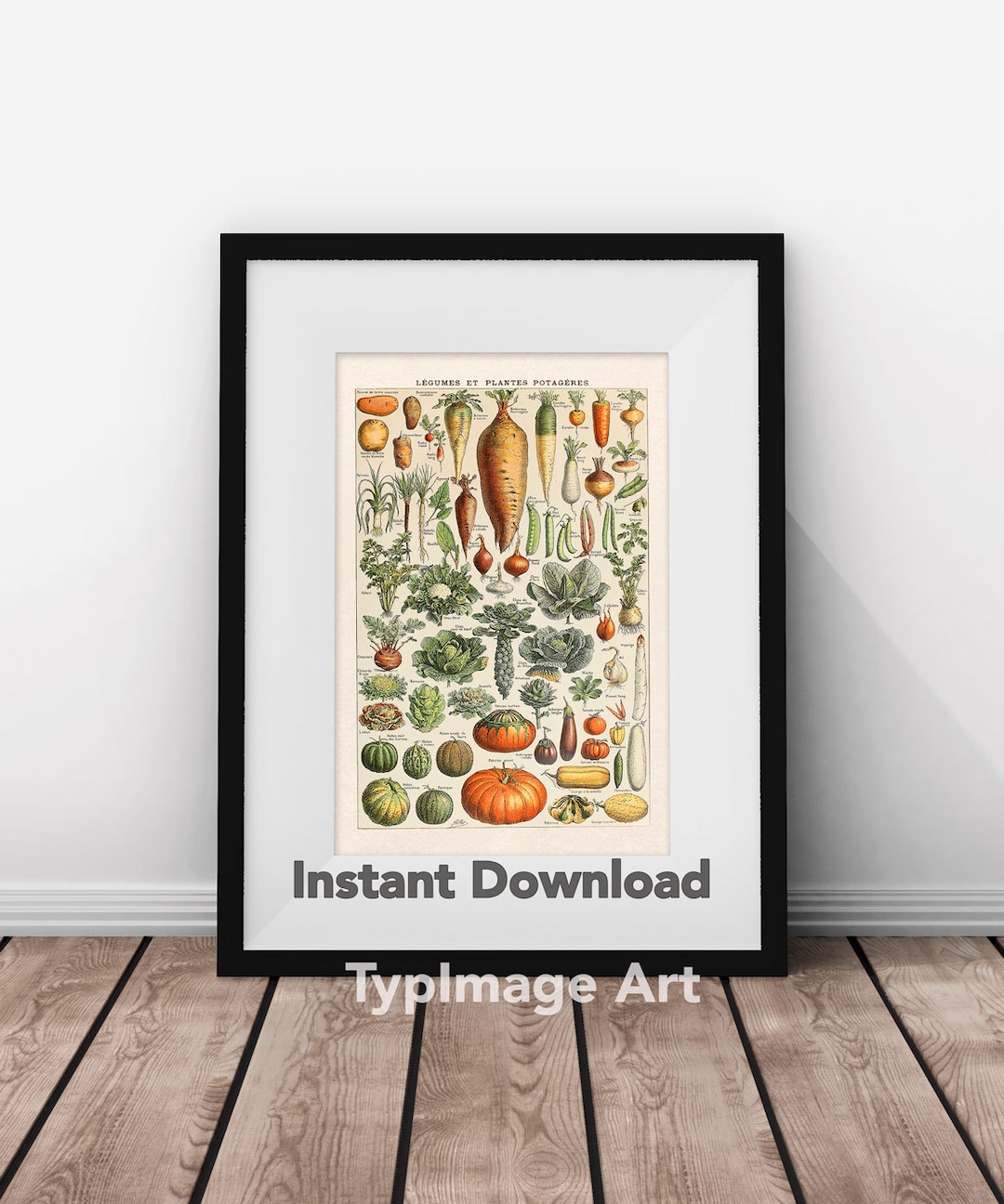 Kitchen Decor Vegetables Print Kitchen Wall Art Vintage Kitchen Kitchen ...