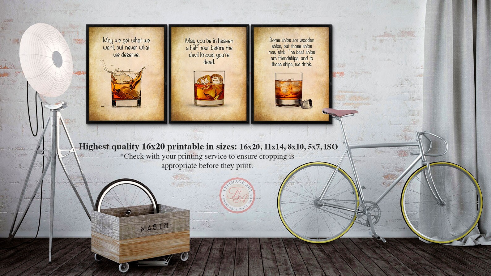 Irish Toasts Whiskey Prints With Quotes Drinking Toast Etsy