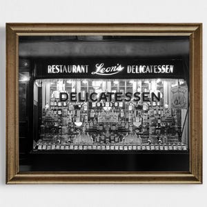 Prohibition Retro Kitchen Decor, Retro Bar Decor, 1930s Delicatessen, Vintage Photo Black and White, Liquor Wall Art, Bar Cart