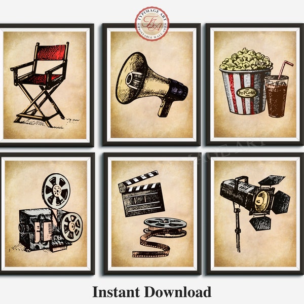 Home Theater Decor Etsy