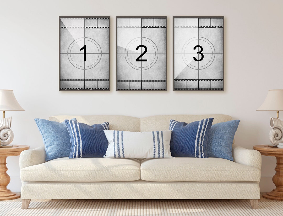 Movie Countdown Wall Art 24x36 Large Prints for Movie Room Decor Home ...