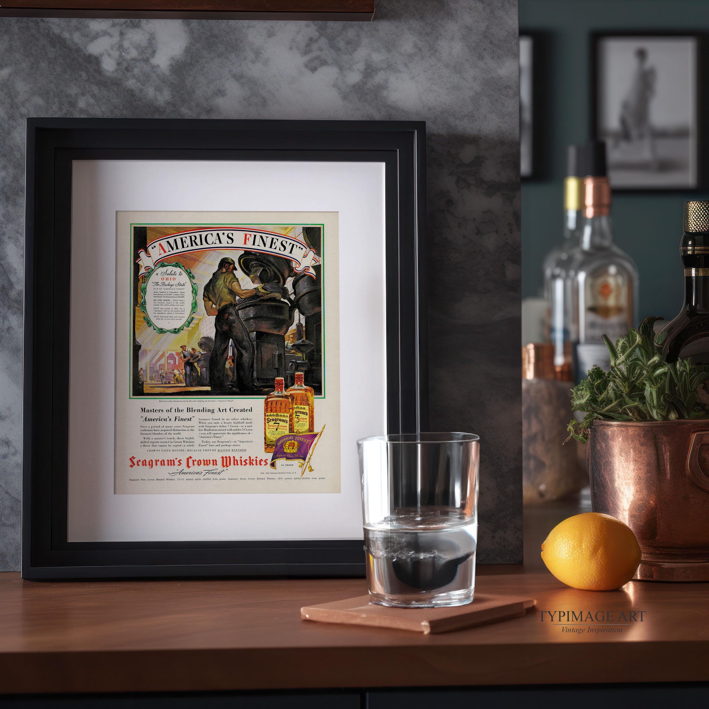 1950s Liquor Ad Printable, Kentucky Tavern, Mid-century Modern