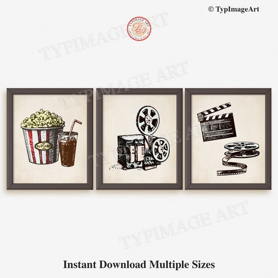 Media Room Wall Decor Home Movie Theater Decor Printable Etsy UK