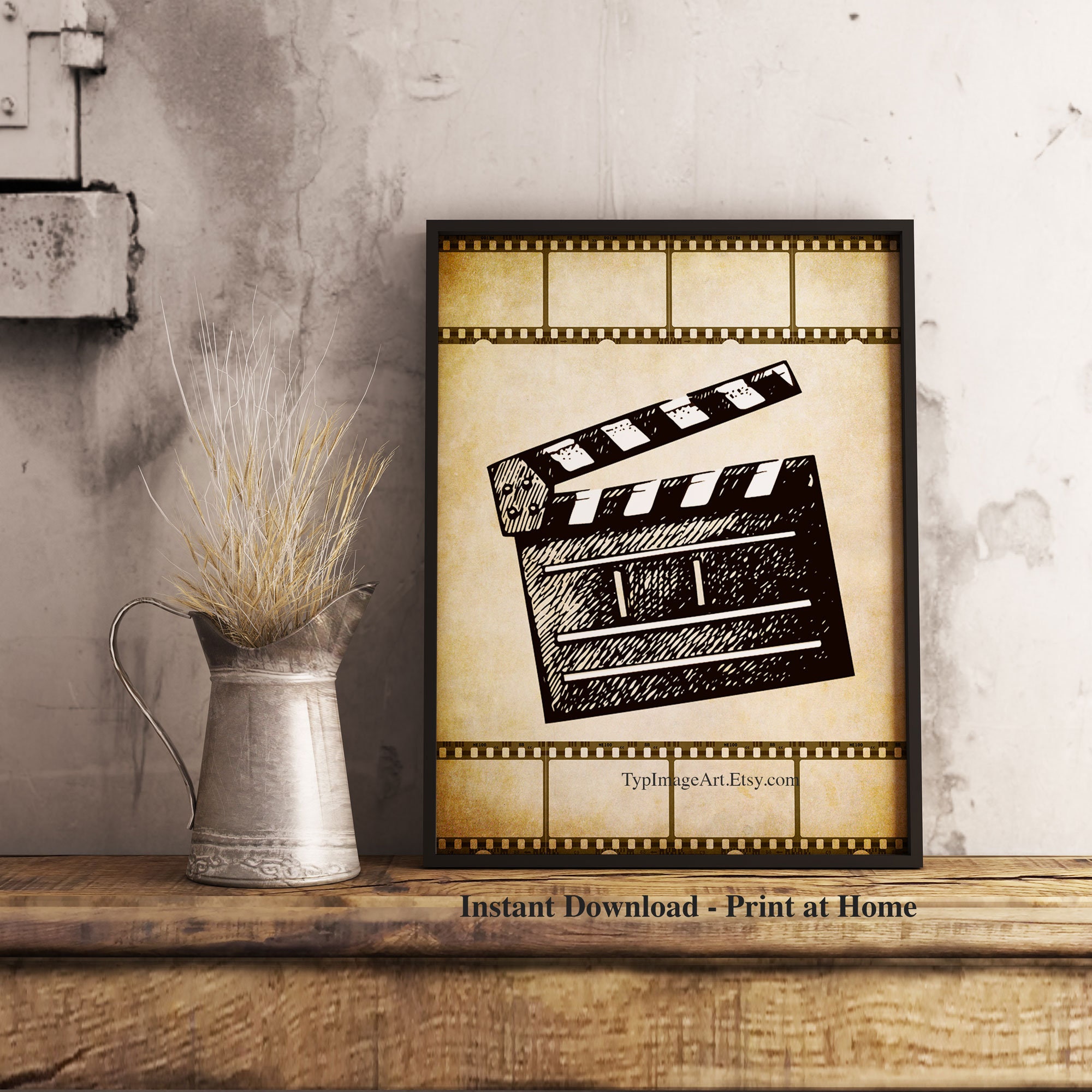 Movie Art Prints Printable Movie Art Home Theater Movie Art Etsy