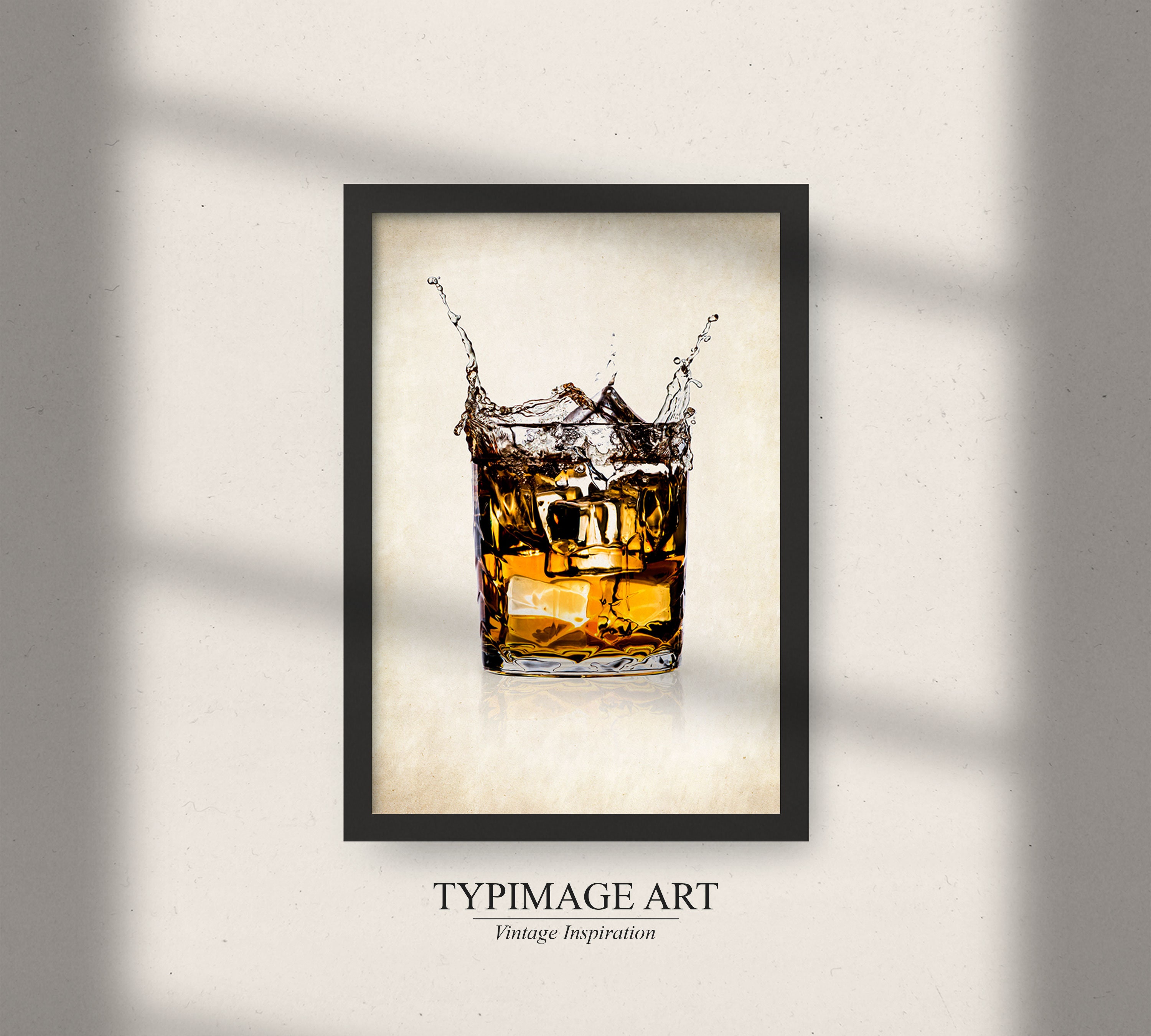Gallery Wall Art for Home Bar Decor Whiskey Lovers Gift Set Etsy