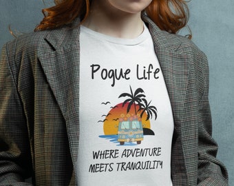 Pogue life shirt, pogues vibes, outerbanks shirt, casual and beachy t-shirt, island life apparel