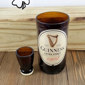 Handcrafted Beer Bottle Glasses and Shot Glasses - Perfect Gift for Beer Lovers!
