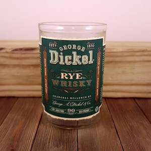 Upcycled Bourbon Bottle Vase - Authentic Label Design - Custom Requests Accepted!