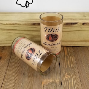 Drinking Glasses Made From Recycled 375ml Vodka Bottles