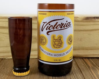 Ręcznie robione szklanki do butelek piwa Victoria - kieliszki do shotów z recyklingu