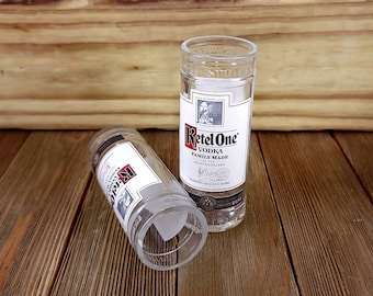 Shot Glasses Made From 50ml miniature Ketel One vodka bottles