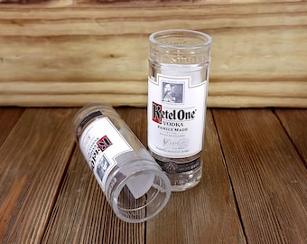 Shot Glasses Made From 50ml miniature Ketel One vodka bottles