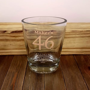 Vase made from 750ml Kentucky Straight Bourbon bottle