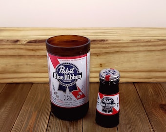 Beer Lover Gift: Handcrafted Repurposed Bottle Into Glasses and Shot Glasses