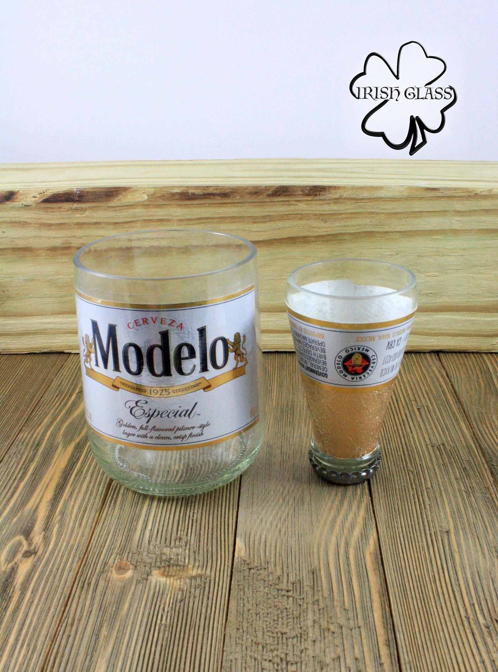 Beer Bottle Drinking Glasses Made From Mexican Beers Corona Etsy