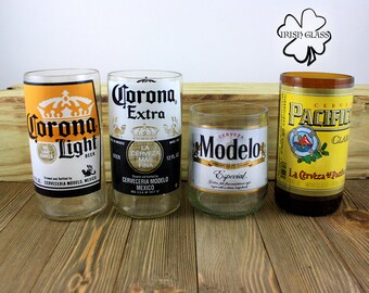 Handcrafted Beer Bottle Glasses and Shot Glasses - Perfect Gift for Beer Lovers!