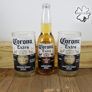 手作りビール瓶グラスとショットグラス | 環境に優しいリサイクルガラス製品