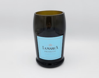 Vase made from 750ml Lamarca Prosecco bottle
