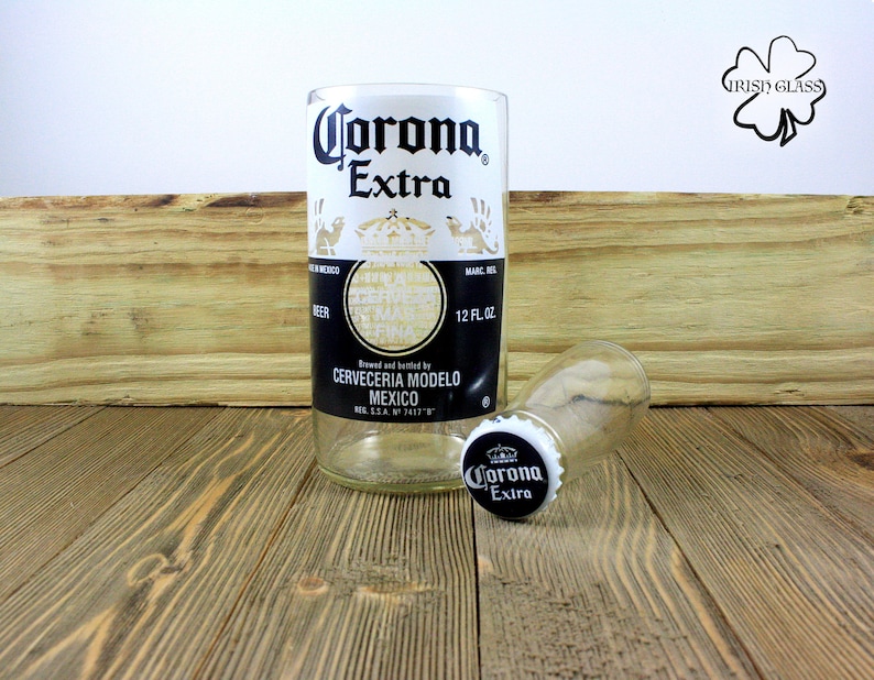 Beer Bottle Drinking Glasses Made From Mexican Beers Corona Etsy