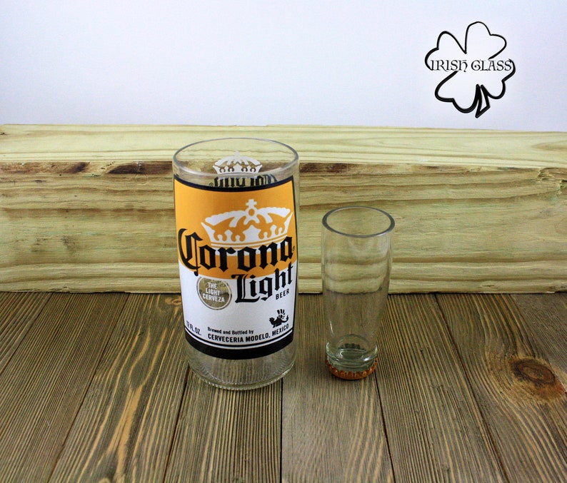 Beer Bottle Drinking Glasses Made From Mexican Beers Corona Etsy