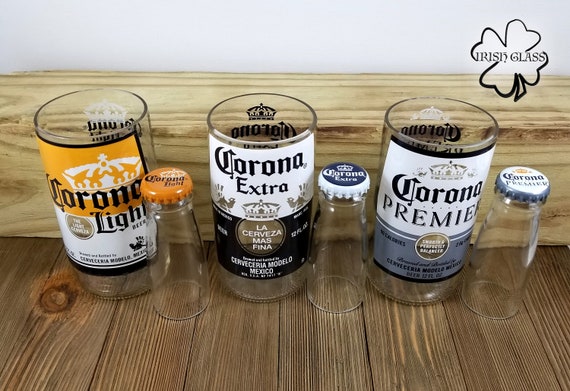 Download Free Beer Glass And Shot Glass Made From Recycled Corona Beer Etsy SVG Cut Files