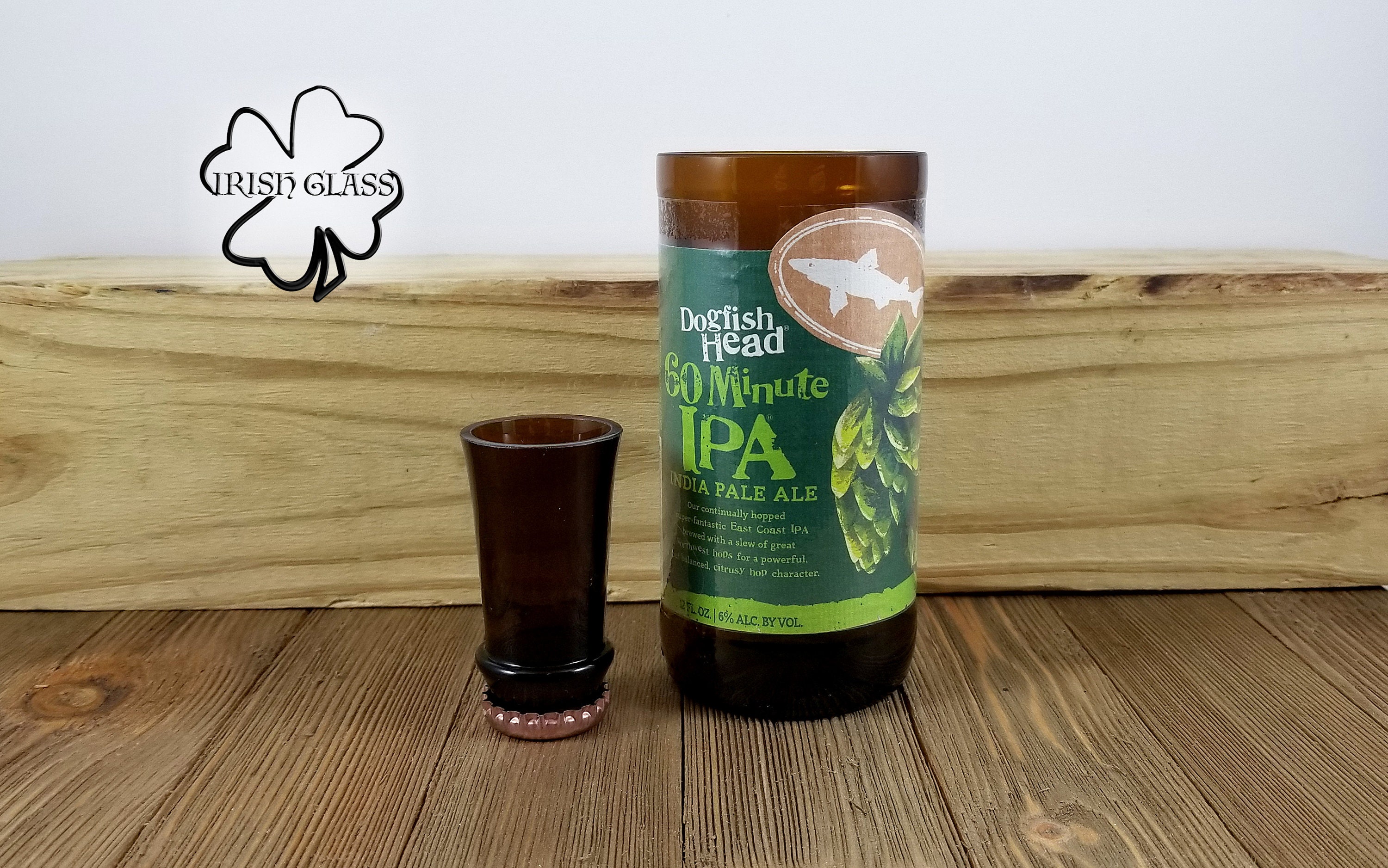 Beer Cup and Shot Glass Made From Recycled Beer Bottles Etsy