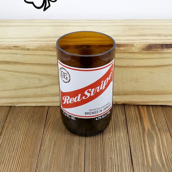 Recycled Glasses Made From Red Stripe Beer Bottles