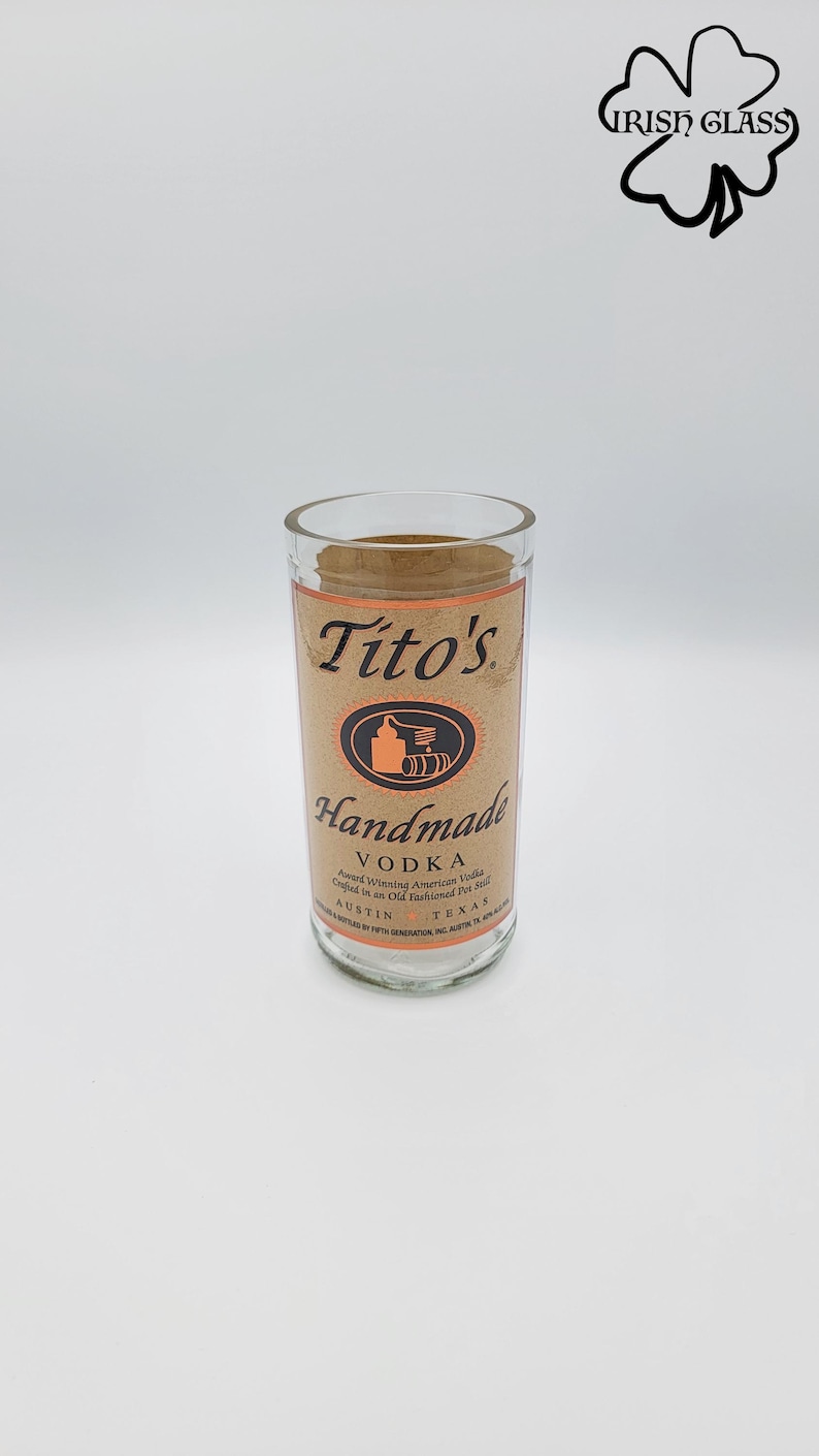 Drinking Glasses Made From Recycled 375ml Vodka Bottles image 3