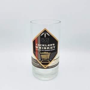 Upcycled Cackler's Whiskey Bottle Vase | Glass Planter