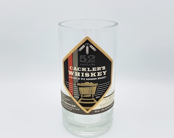 Upcycled Cackler's Whiskey Bottle Vase | Glass Planter