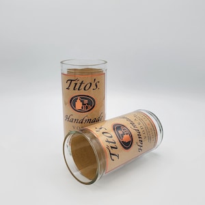Drinking Glasses Made From Recycled 375ml Vodka Bottles