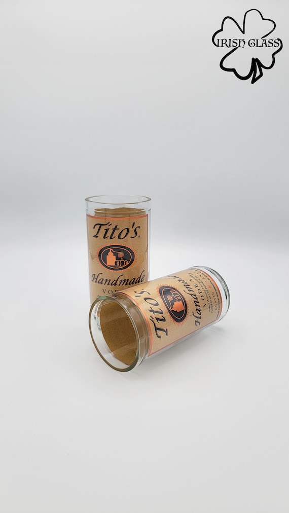 Drinking Glasses Made From Recycled 375ml Vodka Bottles