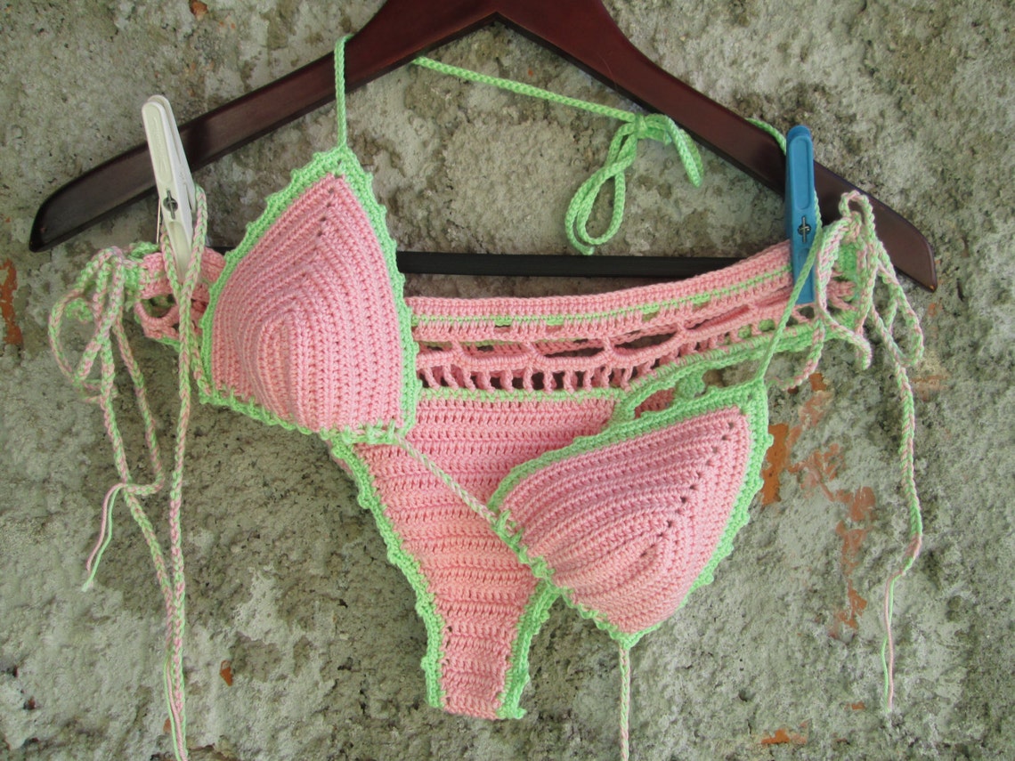 Ice Cream Crochet Bikini, Crochet Bikini Set ,lace Crochet Bikini ...