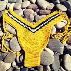 Crochet Bikini Crochet Bikini Bottom Yellow Bikini Yellow - Etsy