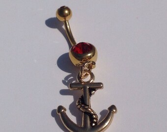 Anchor Belly Ring