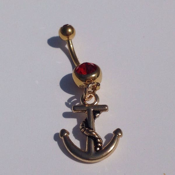 Anchor Belly Ring