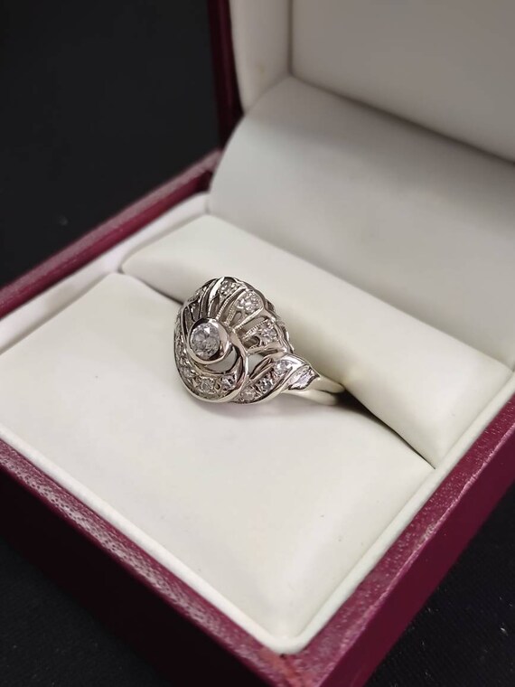 Antique Art Deco Diamond Ring! - image 3