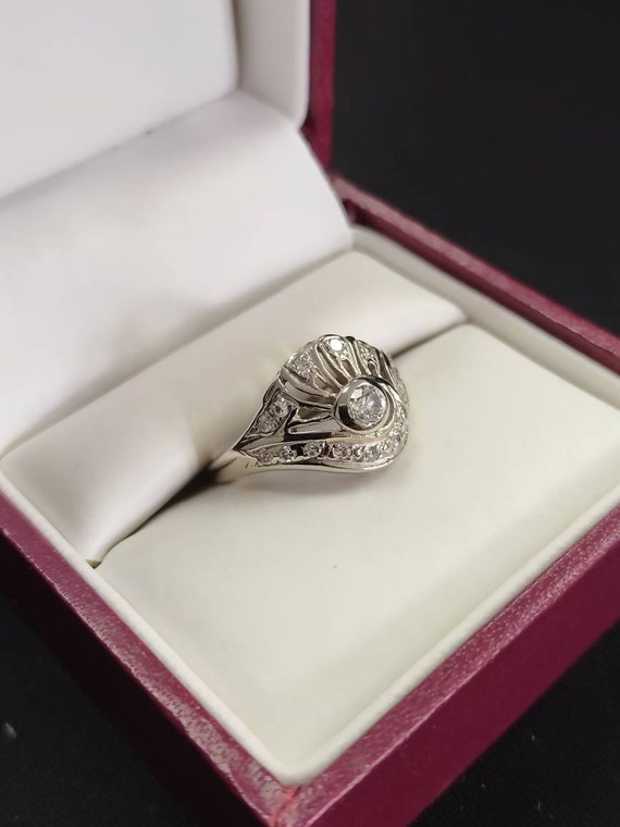 Antique Art Deco Diamond Ring! - image 2