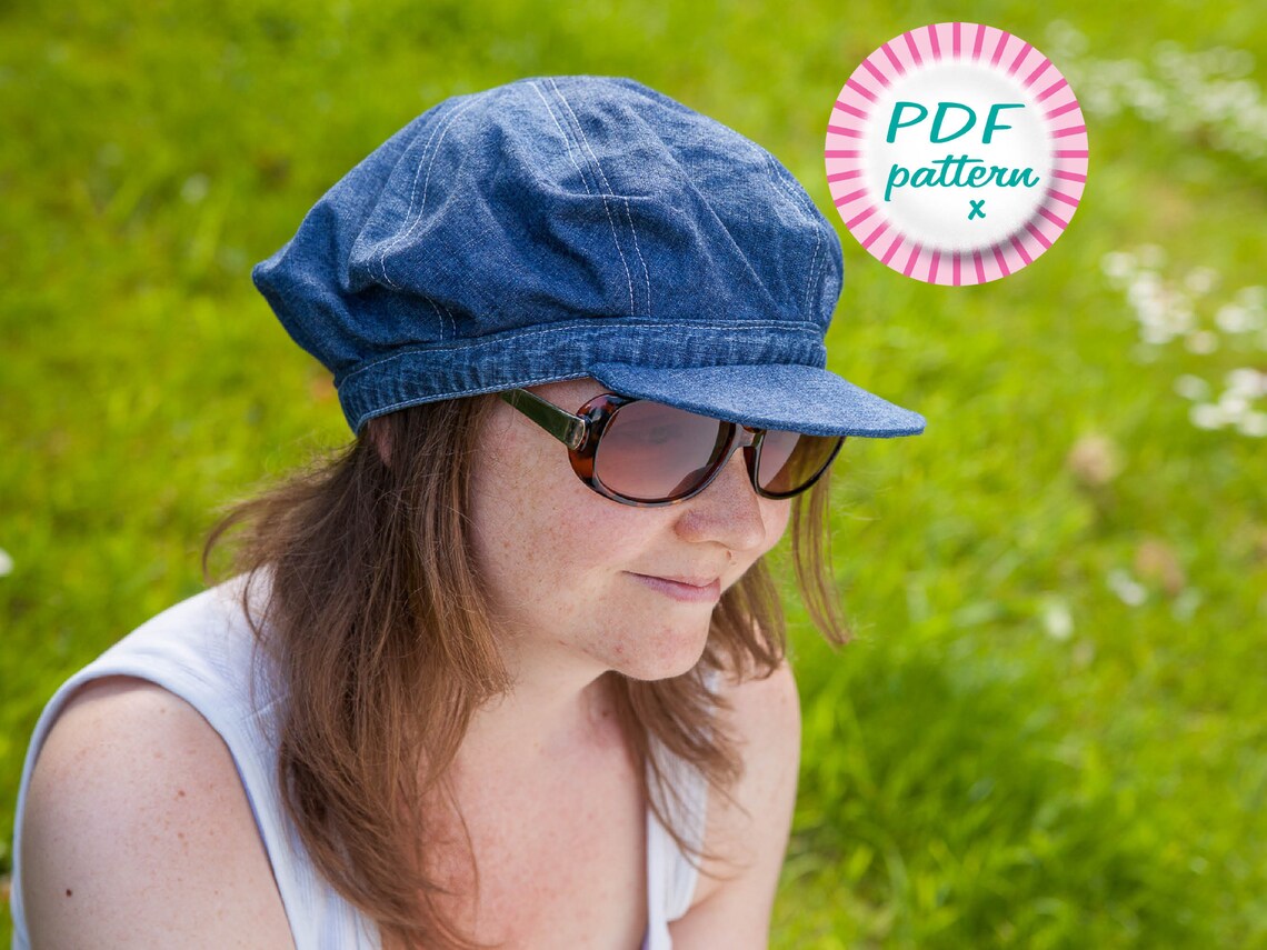 Baker Boy Hat Sewing Pattern Newsboy Cap in 4 Sizes Beginner Etsy