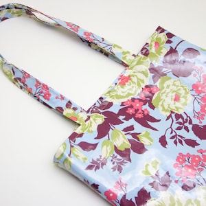 Patron de couture de sac à provisions pour débutants, toile, tissu en coton ou toile cirée, sac cabas, projet rapide et facile, patron PDF numérique