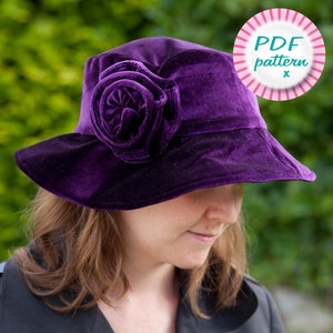 Vintage Velvet Bucket Hat - Etsy display picture 2