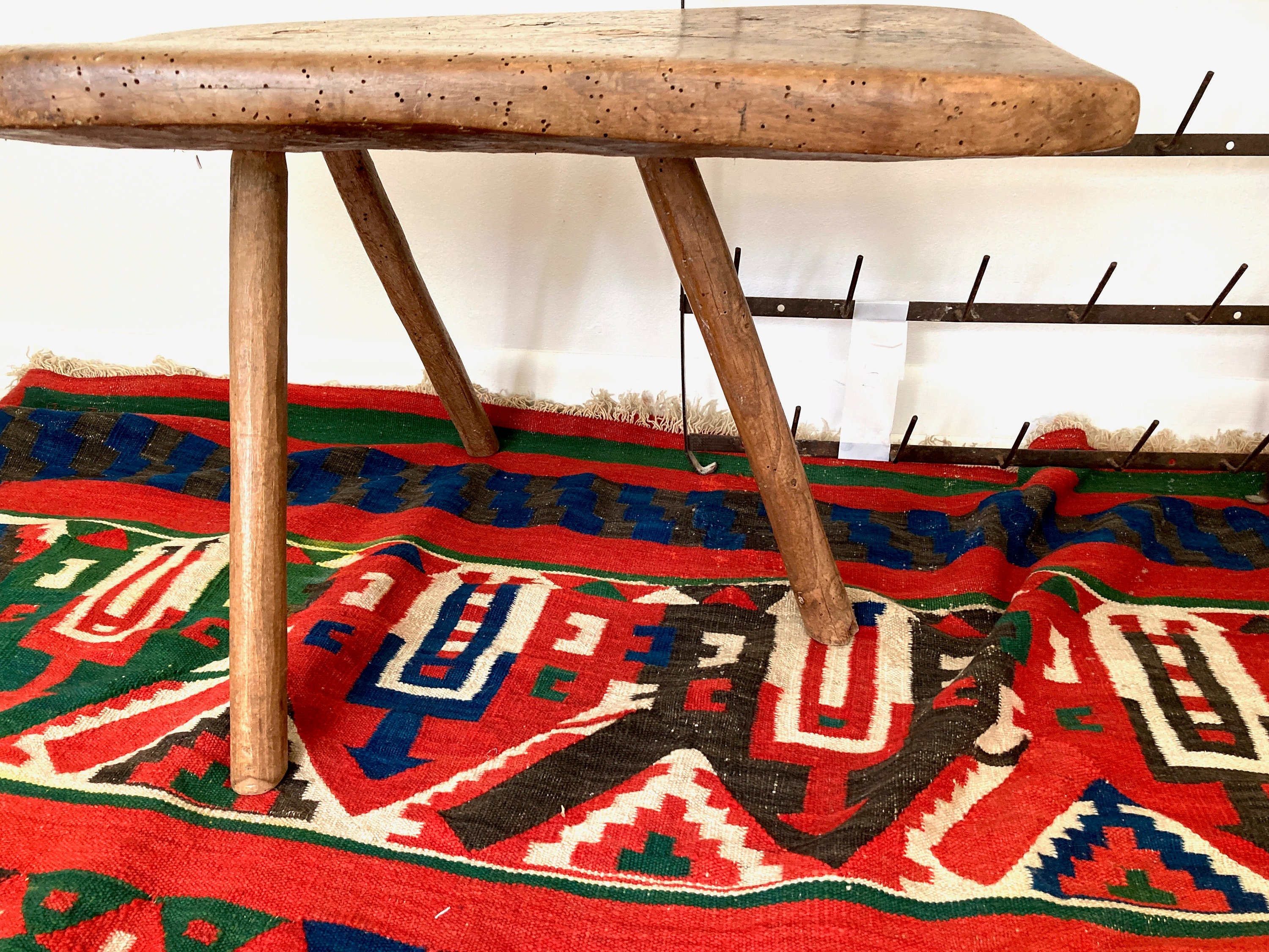 Primitive Wooden Milking Stool Bench Farmhouse French Vintage - Etsy
