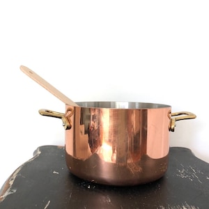 Franse vintage koperen pot franse kookgerei potten en pannen
