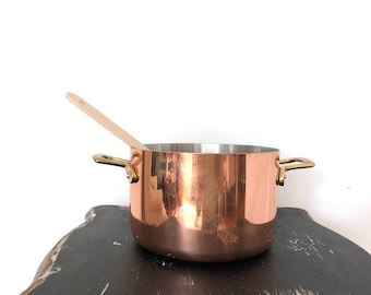 Olla de cobre vintage francesa ollas y sartenes francesas
