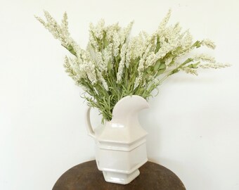 Vintage ironstone stoneware white classic farmhouse