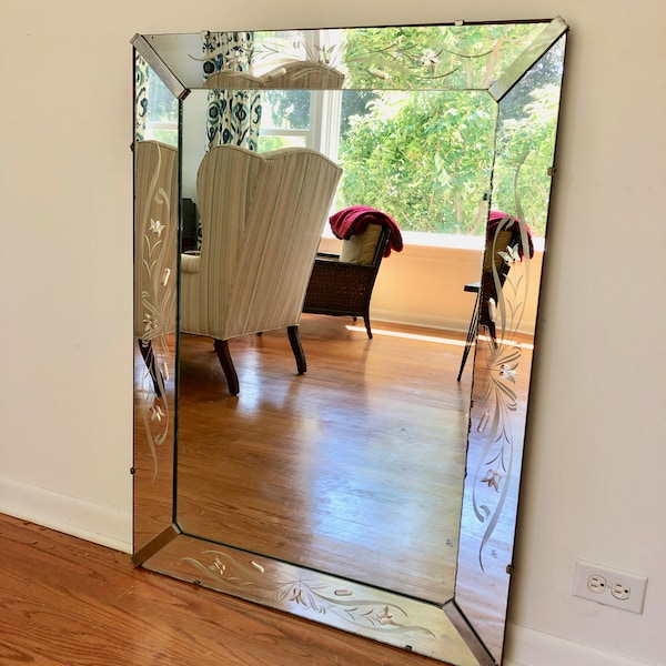Antique Venetian Italian Mirror Extra Large great condition